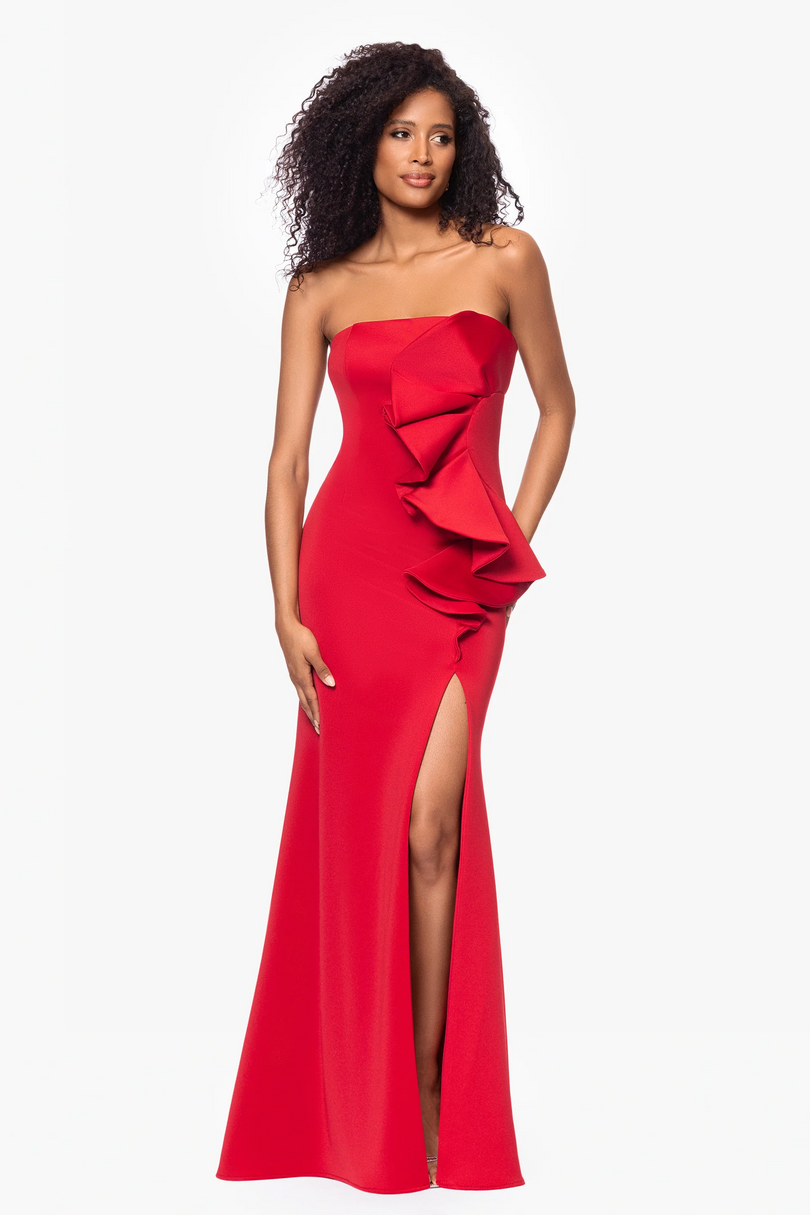 Betsy & Adam Strapless "Fiona" Evening Dress A26851 Betsy & Adam Strapless "Fiona" Evening Dress A26851