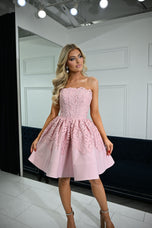Portia and Scarlett Strapless Lace HoCo Dress PS26714