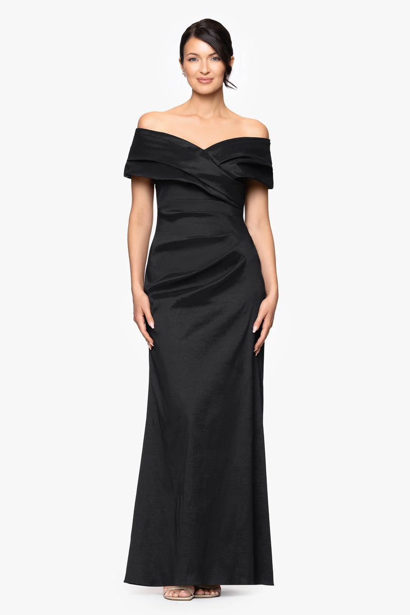 betsy and adam dresses black & Floor Length Jersey Knit Cowl Neck Evening Gown with Draped Cape Sleeves Ruched Bodice, Black, 4 : Clothing, Shoes & Jewelry Step into the spotlight in this Betsy Black Dresses | Betsy &