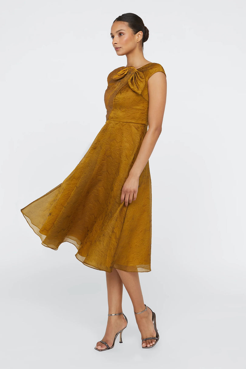 Theia "Helen" A-line Midi Dress 88114346