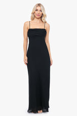 Betsy & Adam Cowl Neck Prom Dress A5580 Betsy & Adam Cowl Neck Prom Dress A5580