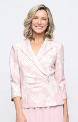 Alex Evening Collared Jacquard Jacket 8381263