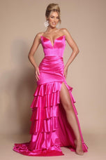 PS I Love You by Portia & Scarlett Ruffle Prom Dress X0021