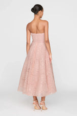 Theia Couture Strapless Midi Dress 88115776