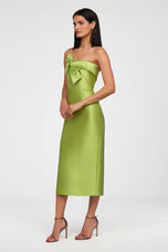 Theia Couture Strapless Mikado Cocktail Dress 88116255