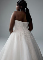 Sophia Tolli "Joy" Strapless Drop Waist Organza Bridal Gown