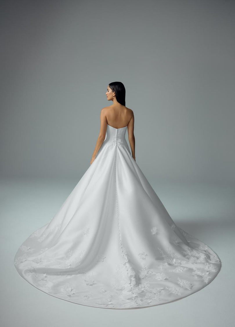 Sophia Tolli Strapless Mikado Wedding Dress Y3200