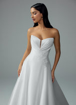 Sophia Tolli Strapless Mikado Wedding Dress Y3200