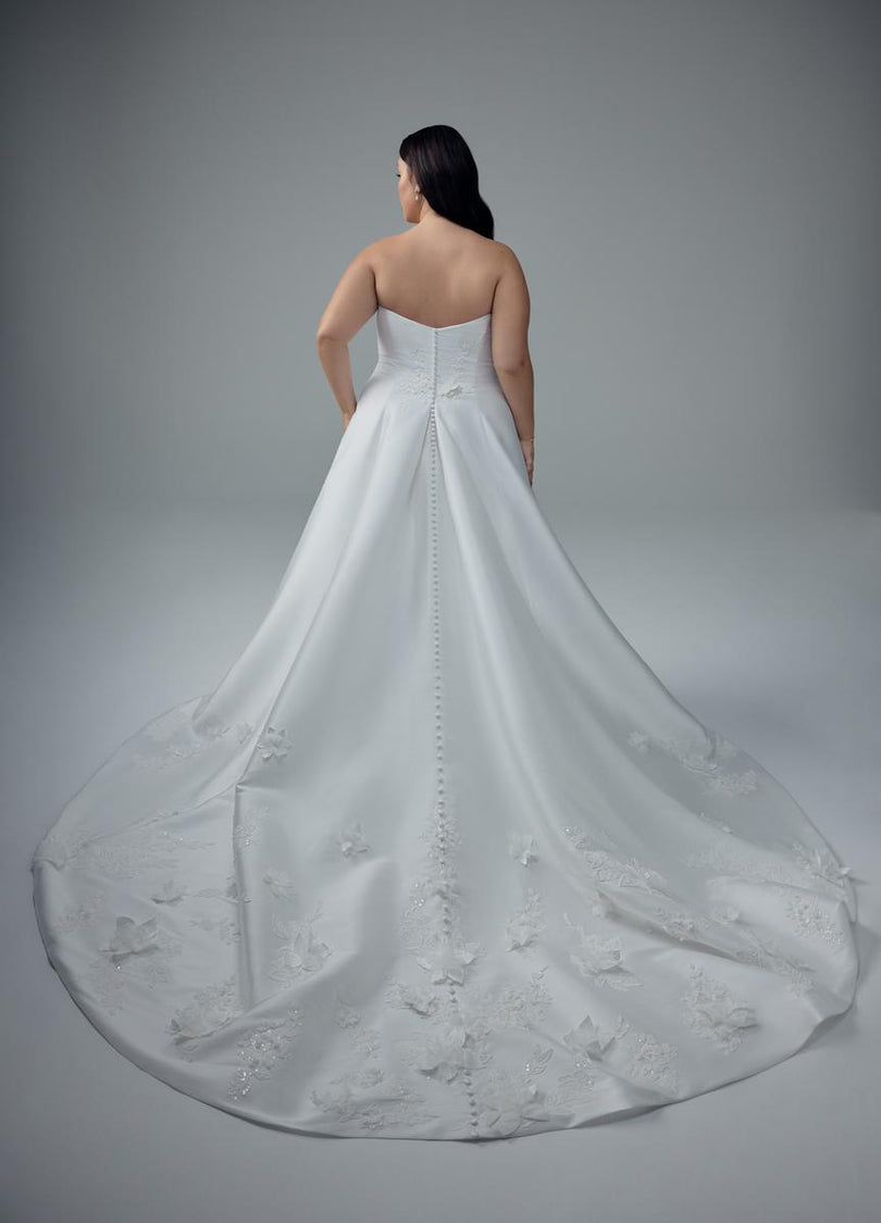 Sophia Tolli Strapless Mikado Wedding Dress Y3200