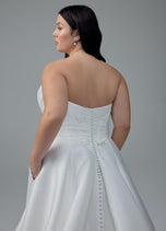 Sophia Tolli Strapless Mikado Wedding Dress Y3200