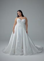 Sophia Tolli Strapless Mikado Wedding Dress Y3200
