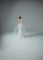 Sophia Tolli "Tyra" Sheath Lace Corset Bridal Gown