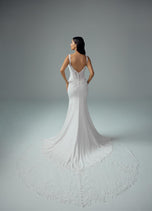 Sophia Tolli "Tyra" Sheath Lace Corset Bridal Gown