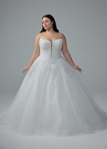 Sophia Tolli "Vienna" Sparkling Strapless Ballgown Bridal Gown