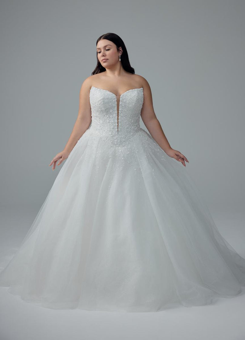 Sophia Tolli "Vienna" Sparkling Strapless Ballgown Bridal Gown