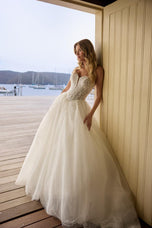 Sophia Tolli "Vienna" Sparkling Strapless Ballgown Bridal Gown