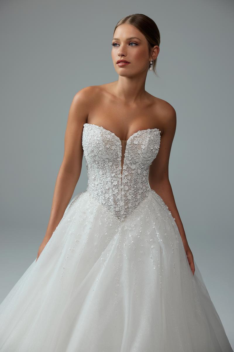 Sophia Tolli "Vienna" Sparkling Strapless Ballgown Bridal Gown