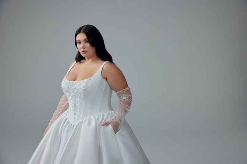 Sophia Tolli "Maribel" Classic Basque Waist Bridal Gown