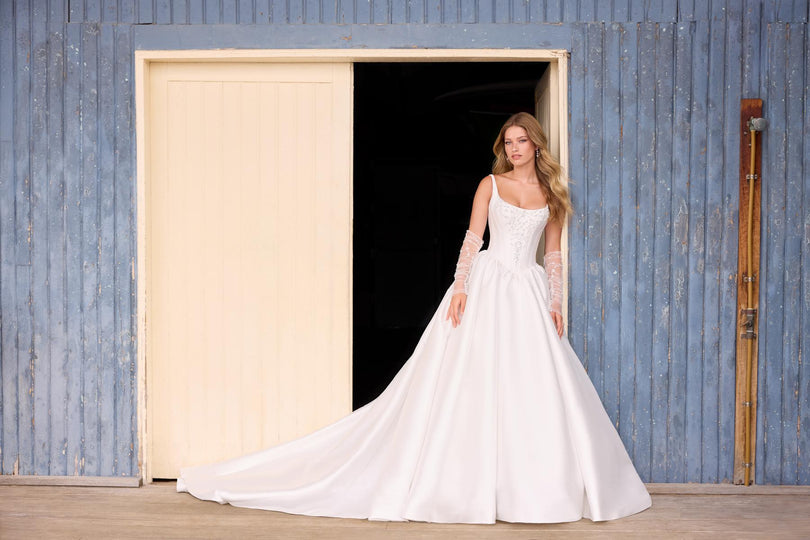 Sophia Tolli "Maribel" Classic Basque Waist Bridal Gown