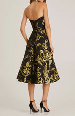 Helsi Velvet A-line Midi Dress DR6310