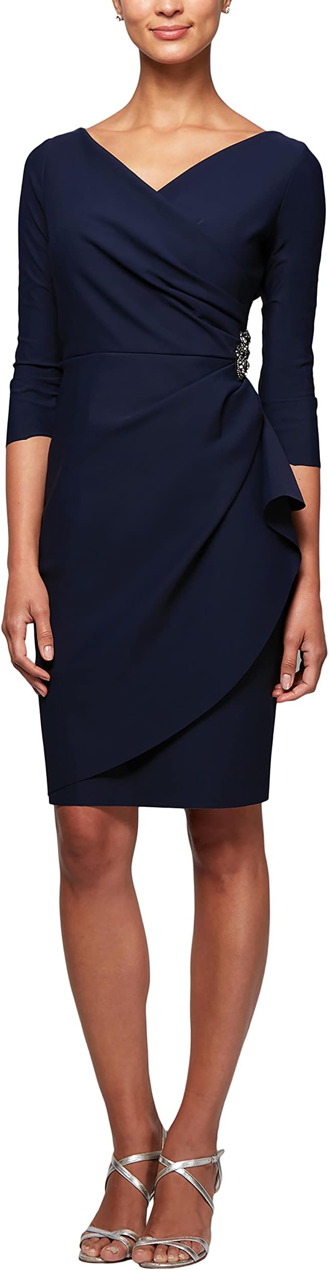 Alex Evenings Scuba Cocktail Dress 134134 Alex Evenings Scuba Cocktail Dress 134134