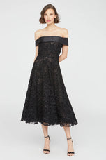 Theia Off-the-Shoulder Cocktail Dress 88112767