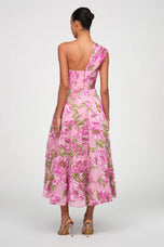 Theia Floral Jaquard Dress 88115797