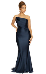 Nicole Bakti Strapless Evening Dress 7082