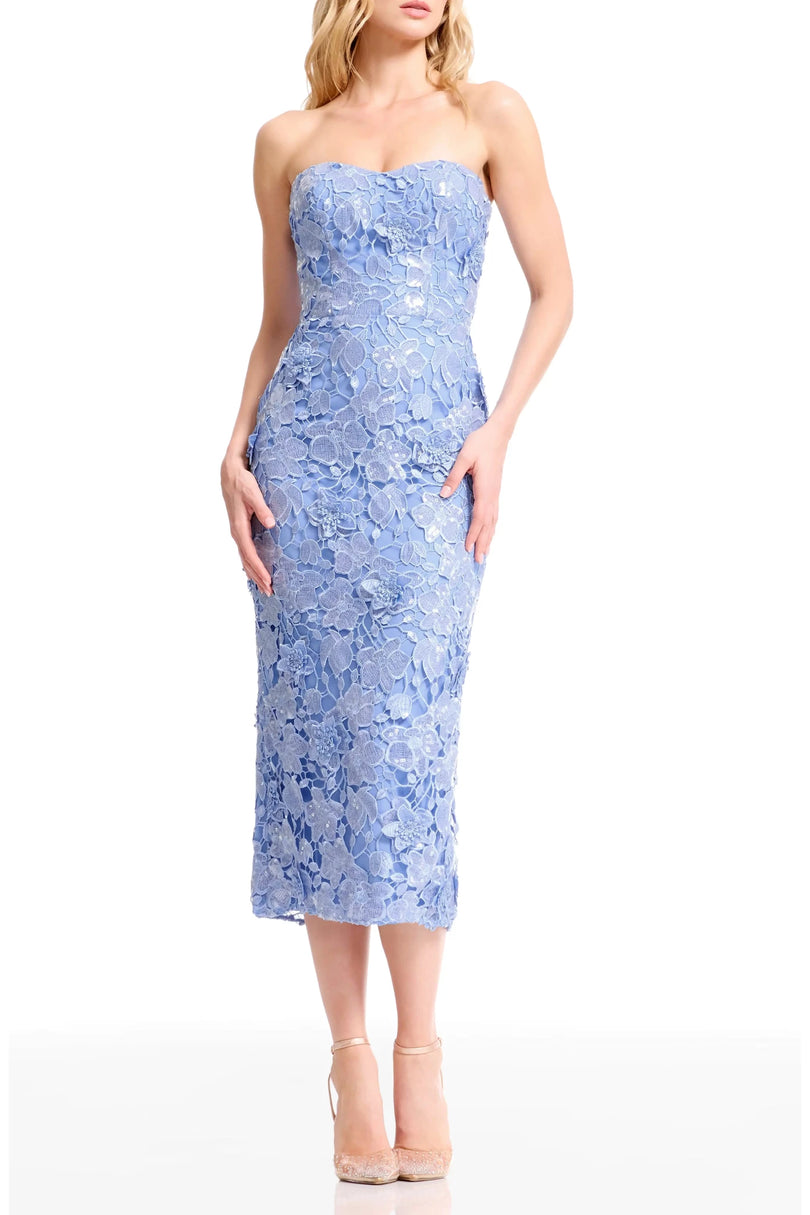 Dress the Population Women's Shailene Bodycon Dress - Blue - Size M