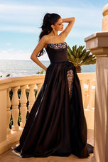 Portia & Scarlett Illusion Slit Long Dress PS26921E