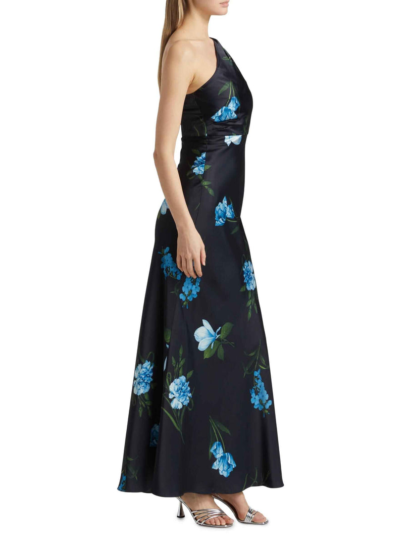 sachin and babi blue floral dress Sachin & Babi Jenny floral-print Gown | Blue