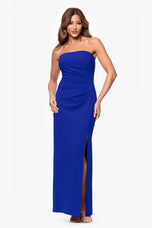 Xscape Evenings "Anne" Scuba Crepe Strapless Dress 6816X