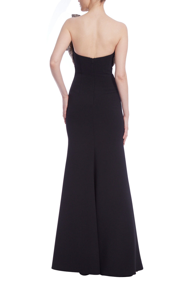 black strapless asymmetrical dress Black Strapless Asymmetrical Column Maxi Dress | Womens | X-Large (Available in M) | 100% Polyester | Lulus | Homecoming | Holiday Dresses