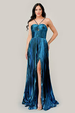 Ladivine Metallic A-line Prom Dress C153