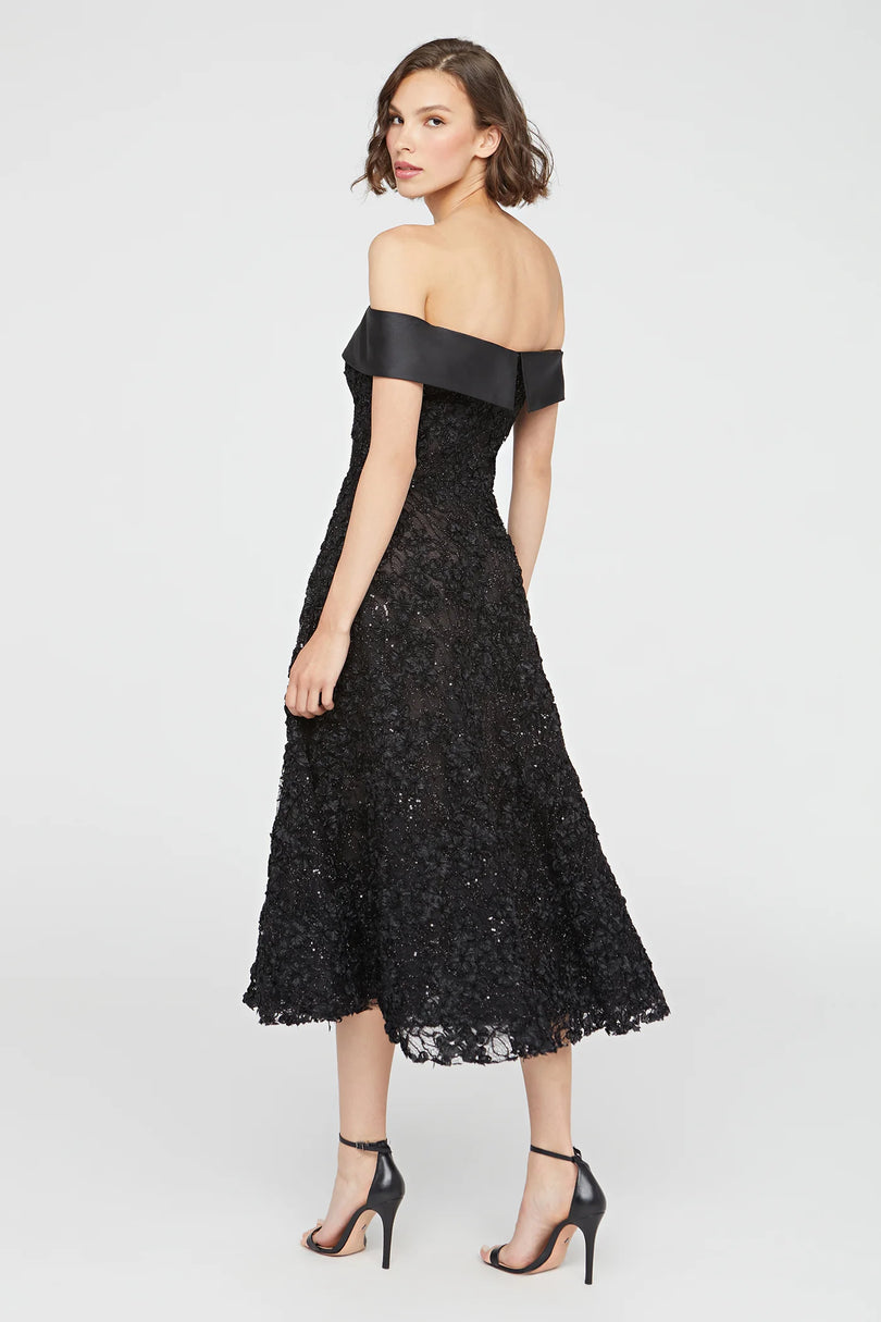 Theia Off-the-Shoulder Cocktail Dress 88112767