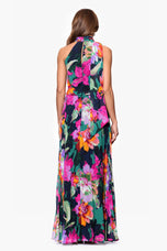 Xscape Evenings "Gia" Floral Print Chiffon Dress 6901X