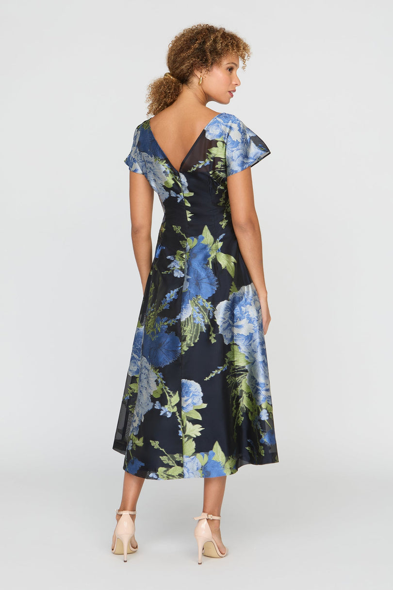 Kay Unger "Florene" Tea Length Dress 55115637