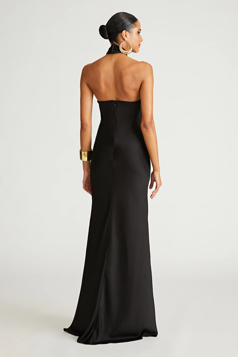 halston prom dresses Amazon.com: Halston Womens Raelynn Gown in Metallic Crepe Formal Dress, Champagne, 6 US : Everything Else