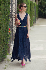 Sachin & Babi "Miuccia" Lace Ankle Length Dress