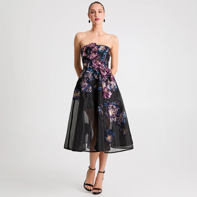 Helsi "Valeria" Strapless A-line Midi Dress DR6397