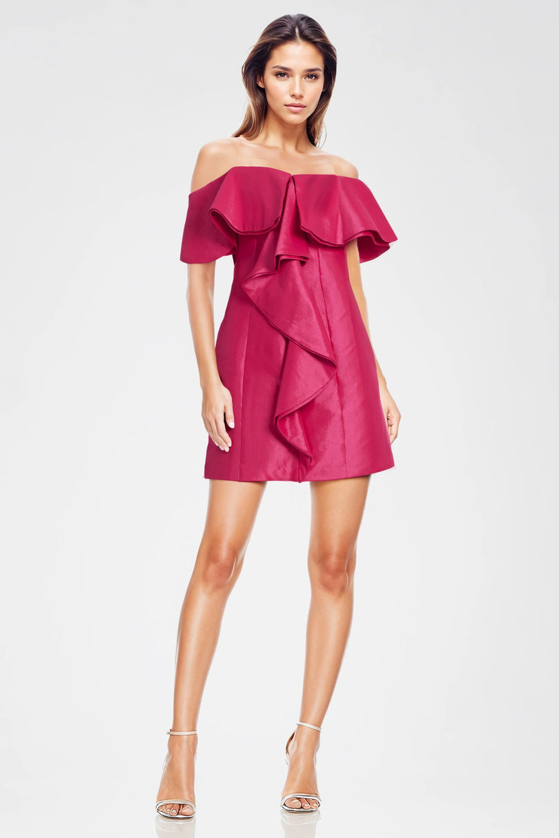 One33 Social Blakely Off The Shoulder Ruffle Cocktail Dress