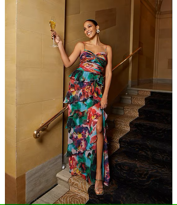 Xscape Evenings Floral Gown 6372X Xscape Evenings Floral Gown 6372X