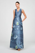Kay Unger Mikado Long Evening Dress 55116545