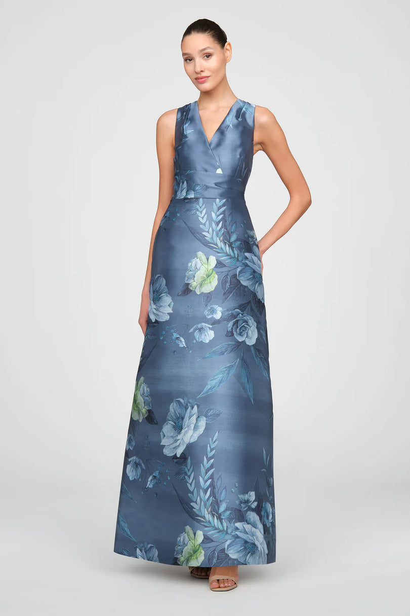 Kay Unger Mikado Long Evening Dress 55116545