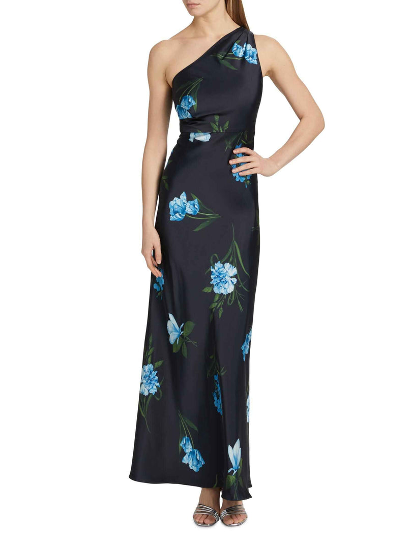 Sachin & Babi "Delphine" One Shoulder Floral Gown Sachin & Babi "Delphine" One Shoulder Floral Gown