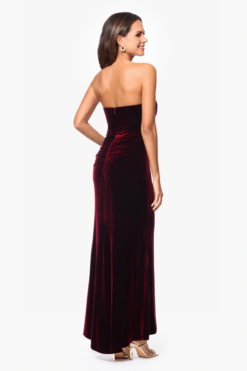 Velvet Xscape Evenings Xscape Velvet Long Evening Dress Women's 14