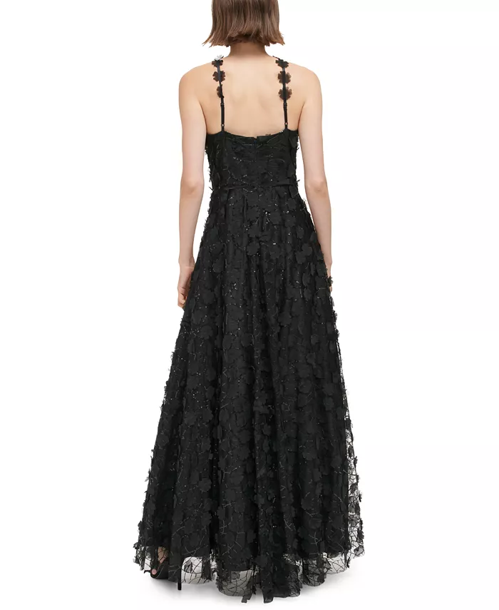 Eliza J Halter Neck 3D Floral Evening Gown EJ3M2071 Eliza J Halter Neck 3D Floral Evening Gown EJ3M2071