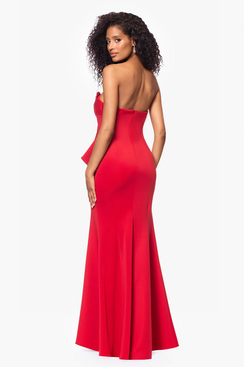 fitted lace wedding dress Fiona Red Satin Evening Dress with Stone Straps fitted lace wedding dress Fiona Red Satin Evening Dress with Stone Straps
