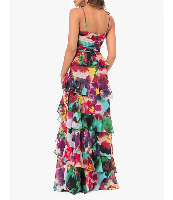Xscape Evenings Floral Gown 6372X - Main Image