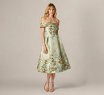 Adrianna Papell Floral Jacquard Dress AP1E211223